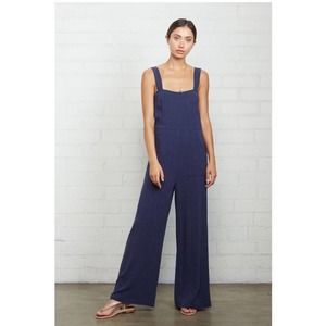 Rachel Pally Linen Rayon Alda Jumpsuit Blue